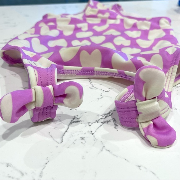 CAT & JACK | Toddler Girls One-Piece Swimsuit Duo | Heart & Animal Prints | 2T - Picture 5 of 10